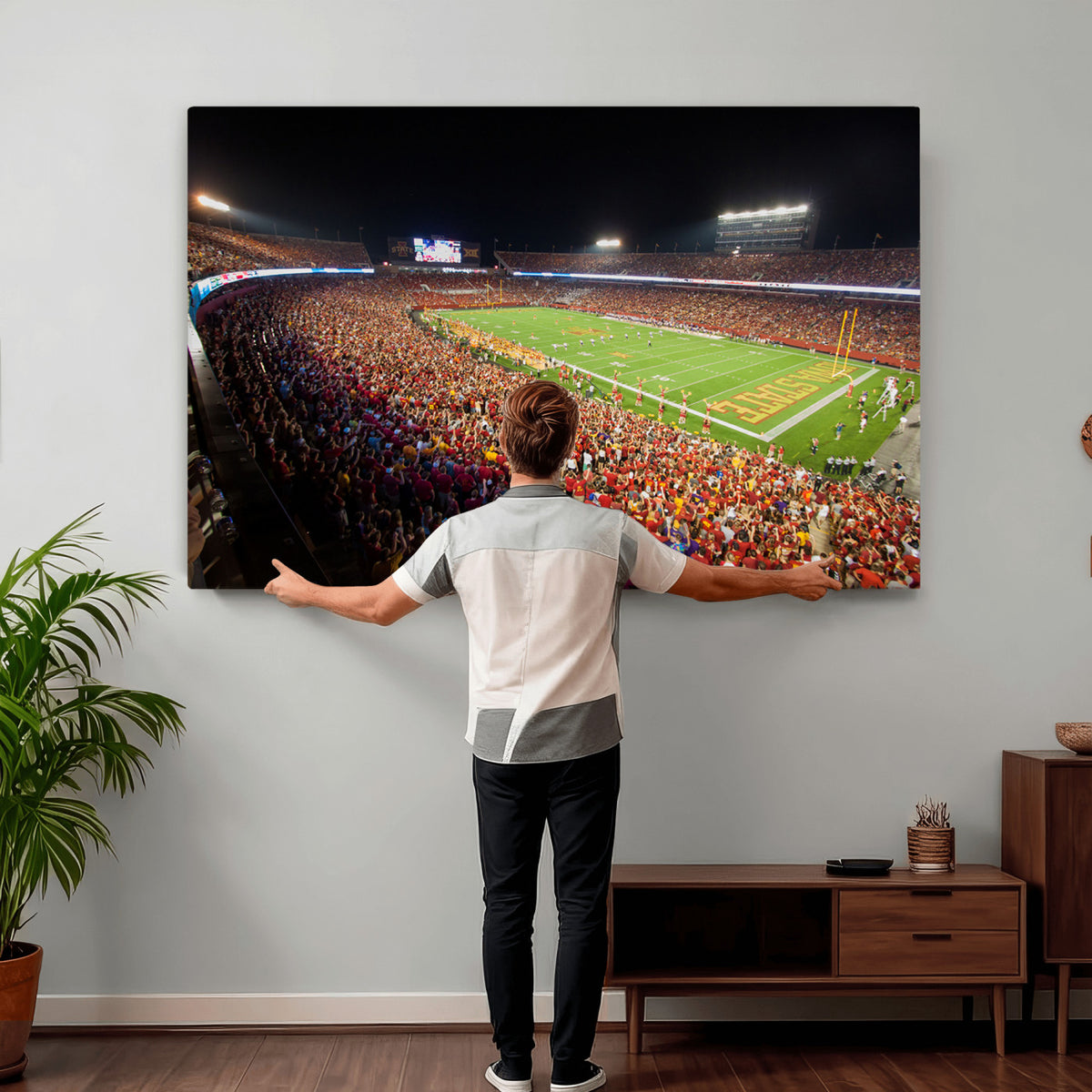 35139-MGV-CV-36X24 - Iowa State University Cyclones Canvas Print, Jack Trice Stadium