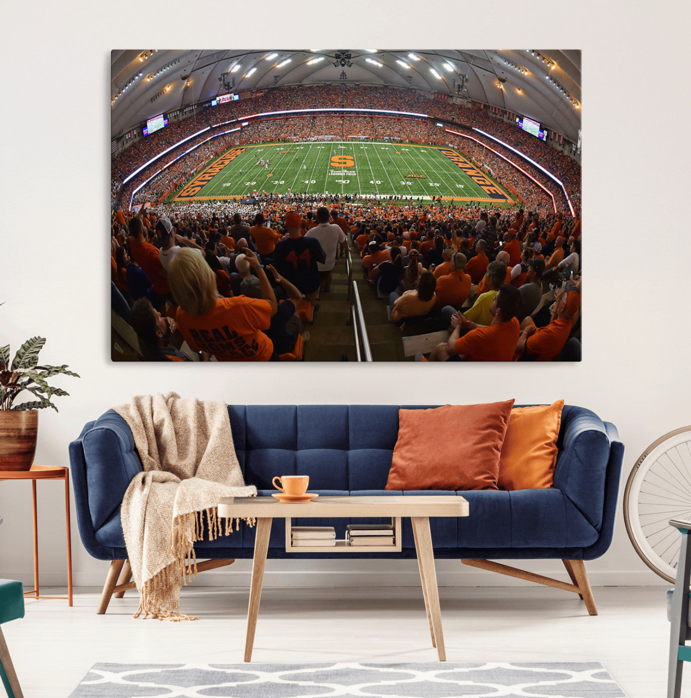 MGV-CV-36X24 - Syracuse University Orange Football Canvas Print, Football Team Print - Syracuse JMA Wireless Dome