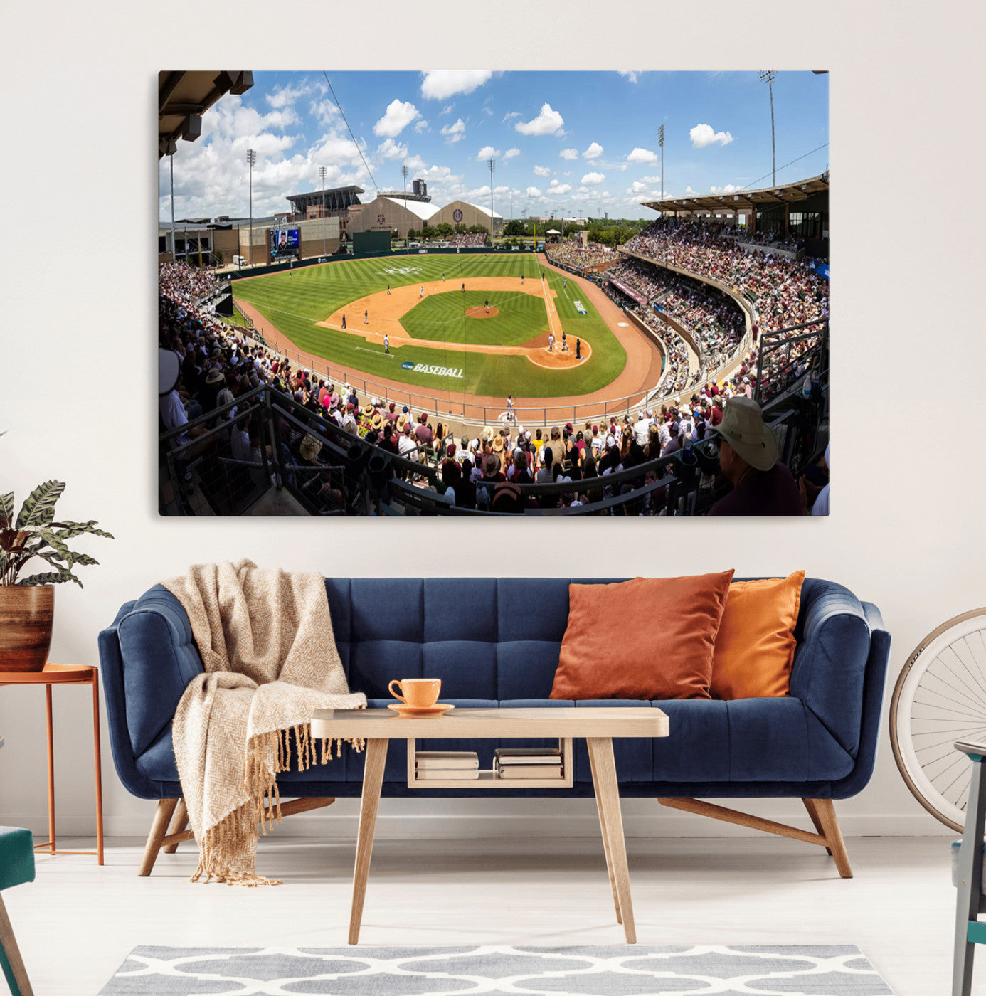 80409-MGV-CV-36X24-The Texas A&M University Aggies Athletics Team Print - College Station Kyle Field Wall Art Canvas
