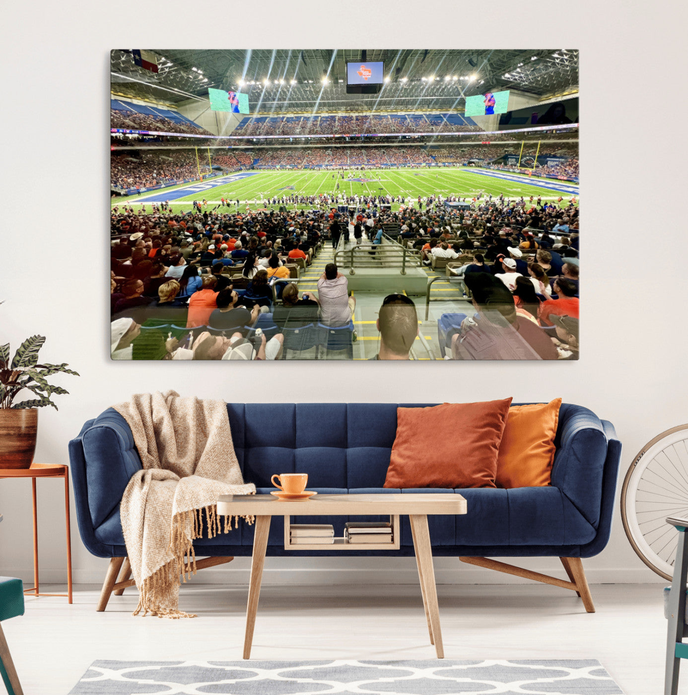 57279-MGV-CV-36X24-The University of Texas at San Antonio Roadrunners Football Team Print - San Antonio Alamodome Wall