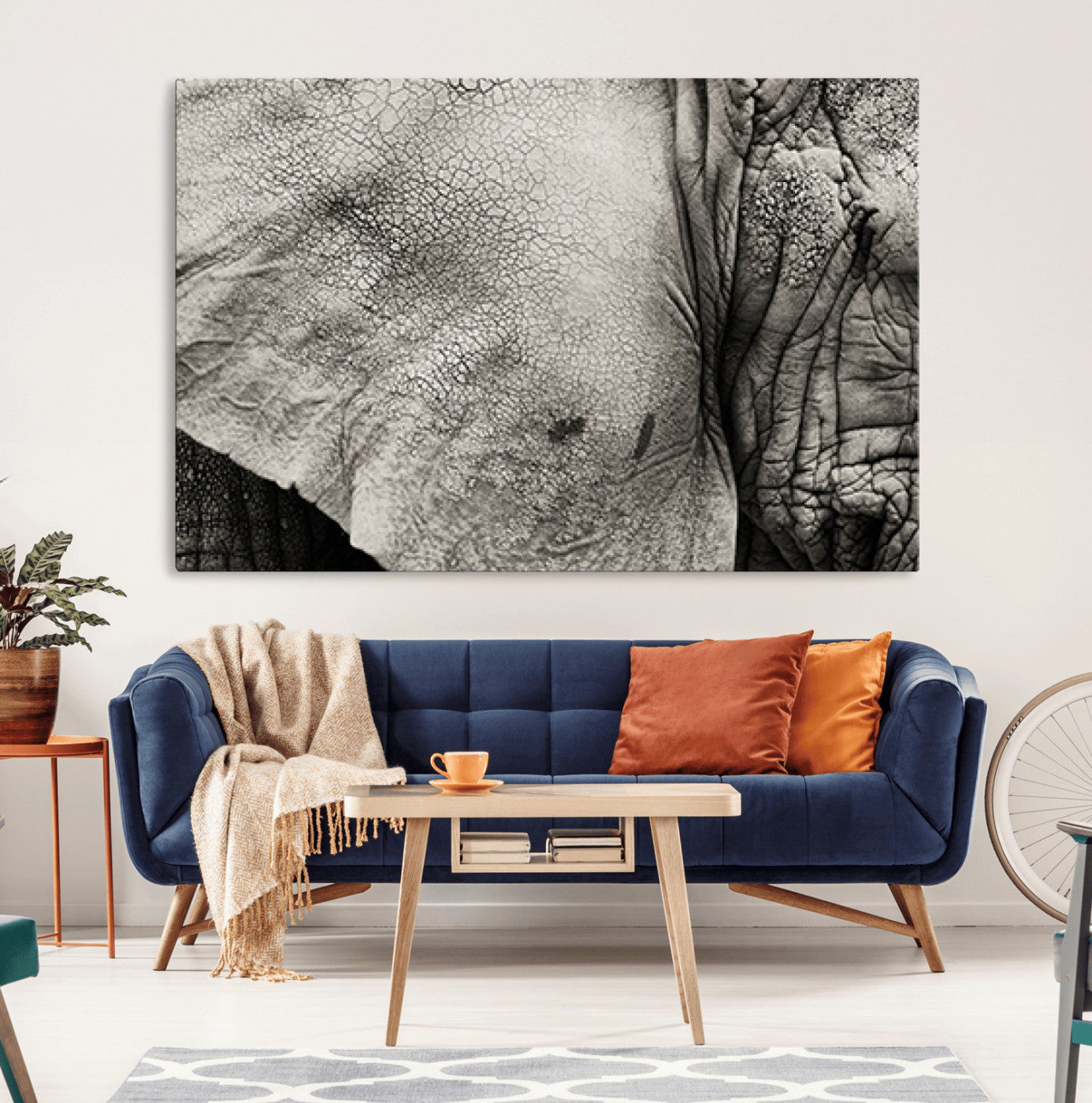 MGV-CV-36X24 - Elephant Wall Art Canvas Print