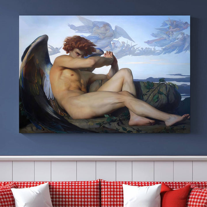 Fallen Angel Wall Art Canvas Print displayed above.