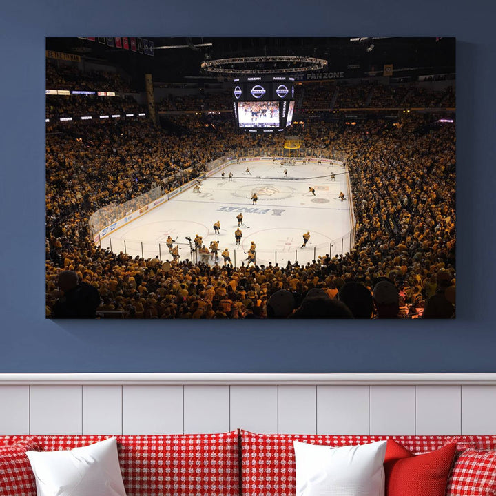 Nashville Predators Wall Art Canvas Print.