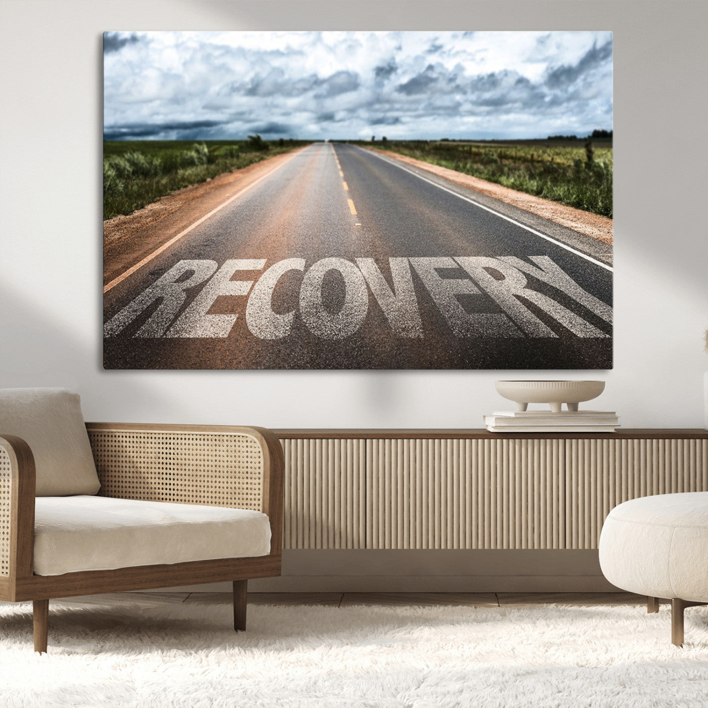 MGV-CV-36X24 - Recovery Road Wall Art Canvas Print