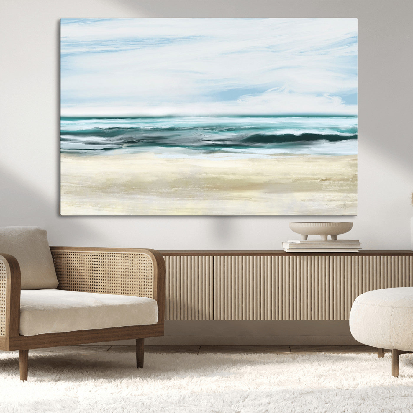 MGV-CV-36X24 - Ocean Abstract Wall Art Canvas Print