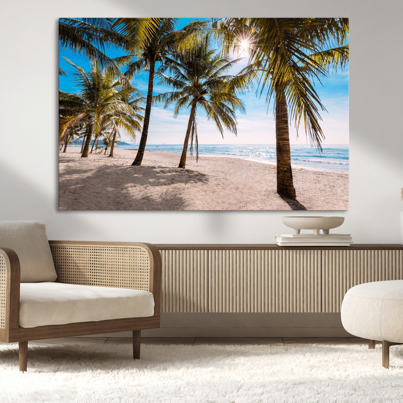 MGV-CV-36X24 - Palm Beach Tropical Island Wall Art Canvas Print