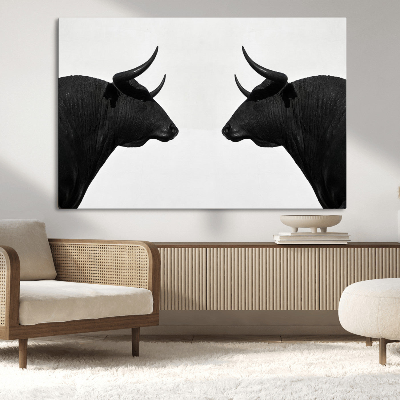 MGV-CV-36X24 - Spanish Bull Wall Art Canvas Print