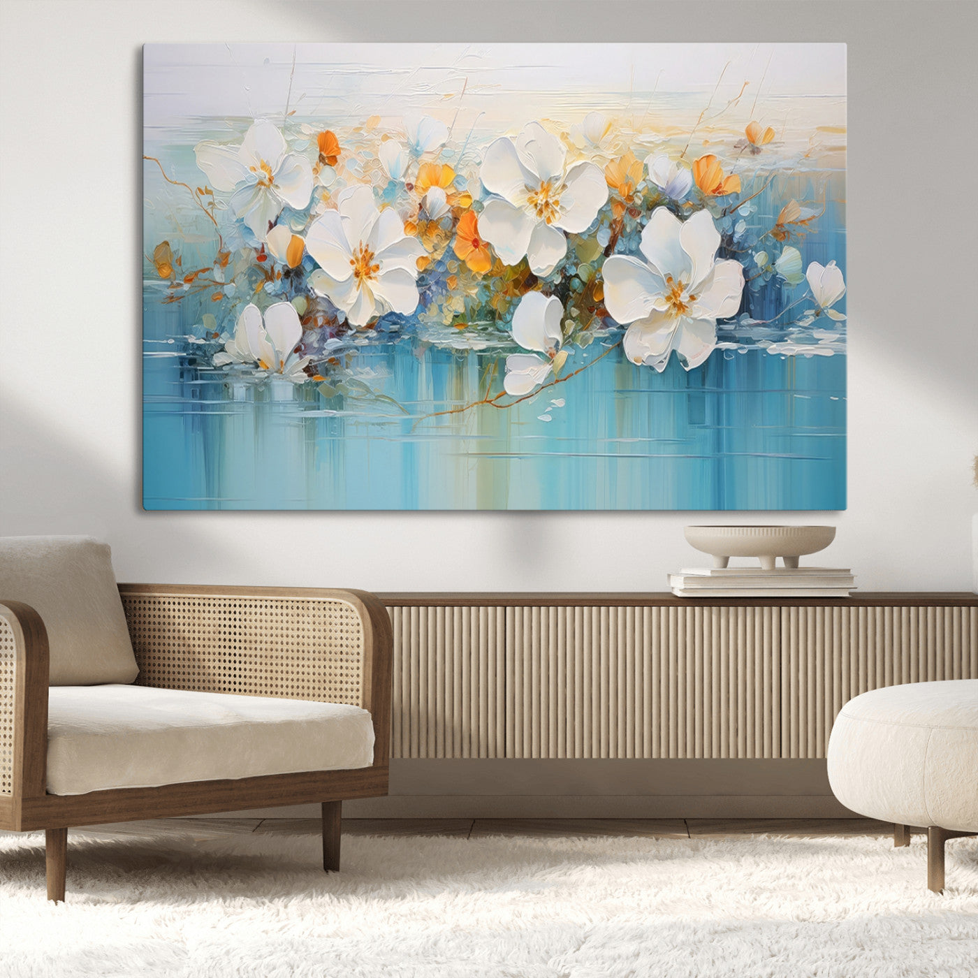 MGV-CV-36X24 - Abstract Flower Wall Art Canvas Print