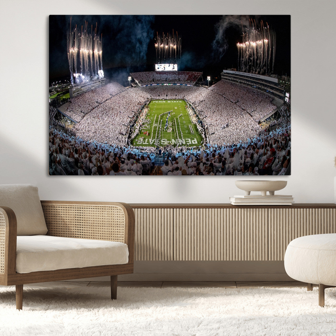 MGV-CV-36X24 - Penn Stadium Football Wall Art Canvas Print, Pennsylvania University Football Stadium