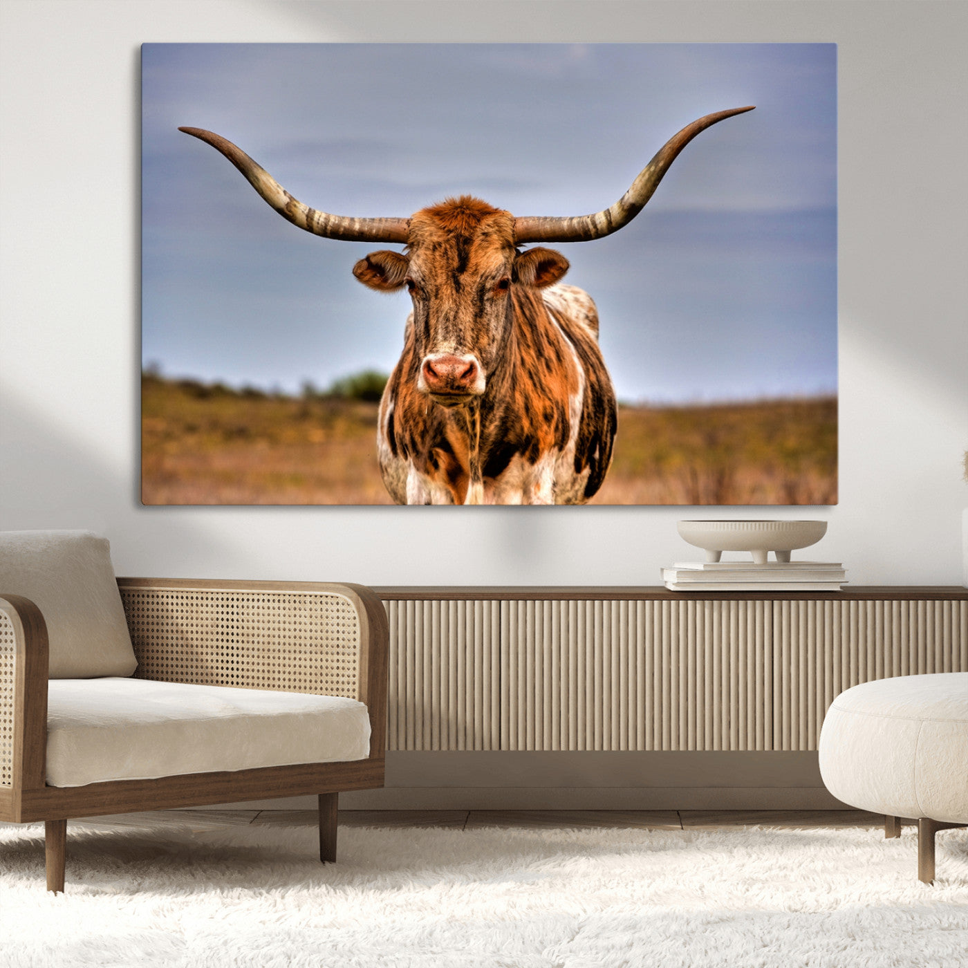 MGV-CV-36X24 - Texas Longhorn Wall Art Print