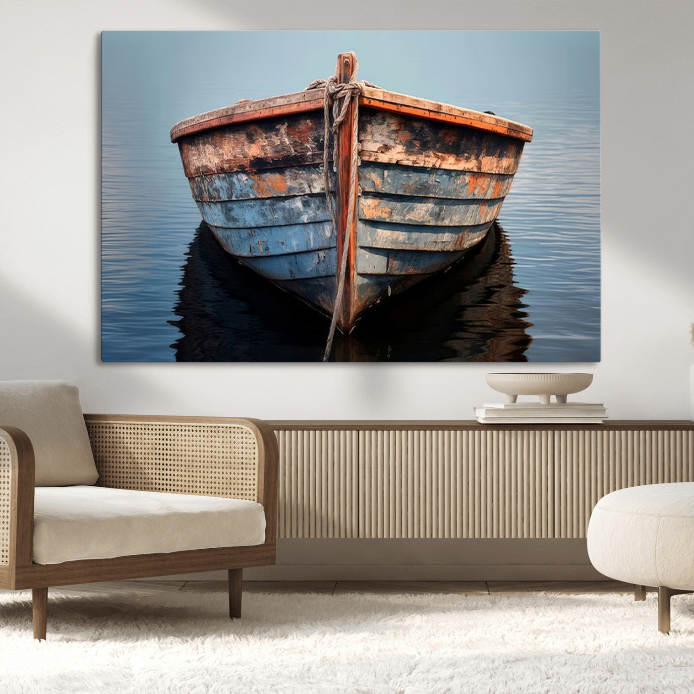 MGV-CV-36X24 - Stunning Vintage Boat Canvas Print | Nautical Wall
