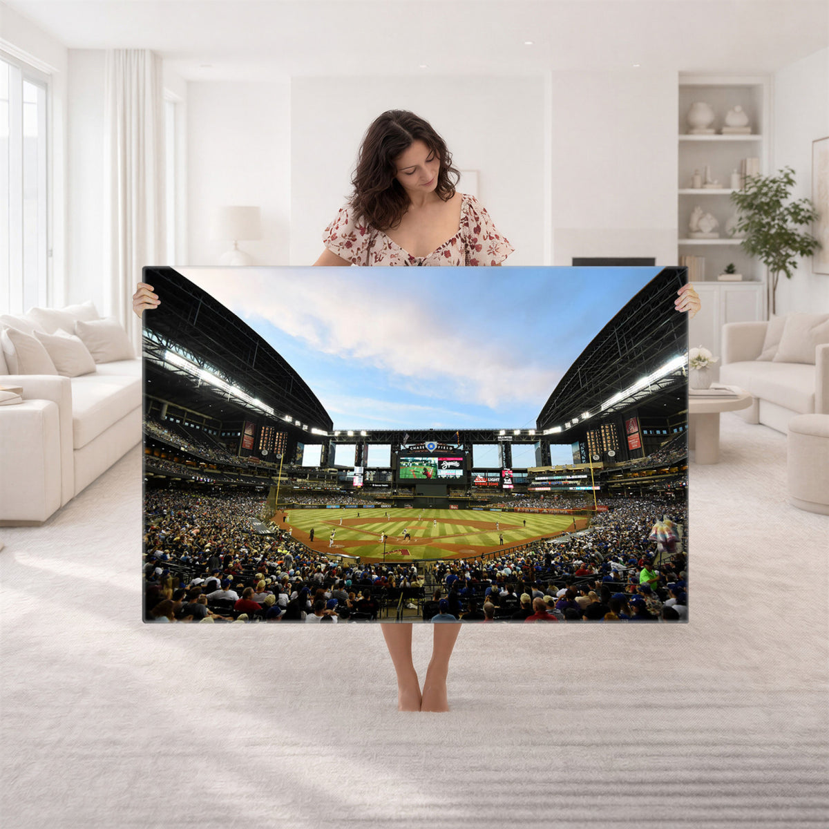 92672-MGV-CV-36X24 - Arizona Diamondbacks Team Print - Phoenix Chase Field
