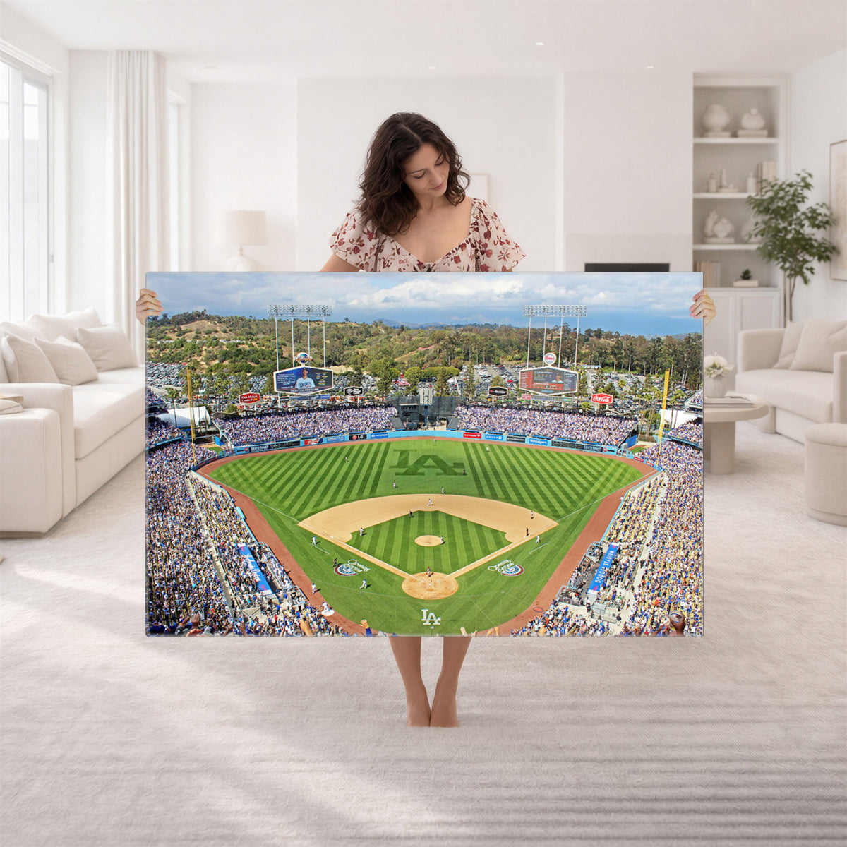 34760-MGV-CV-36X24 - Citi Field Wall Art Print | 3-Panel New York Mets Baseball Stadium Canvas Print