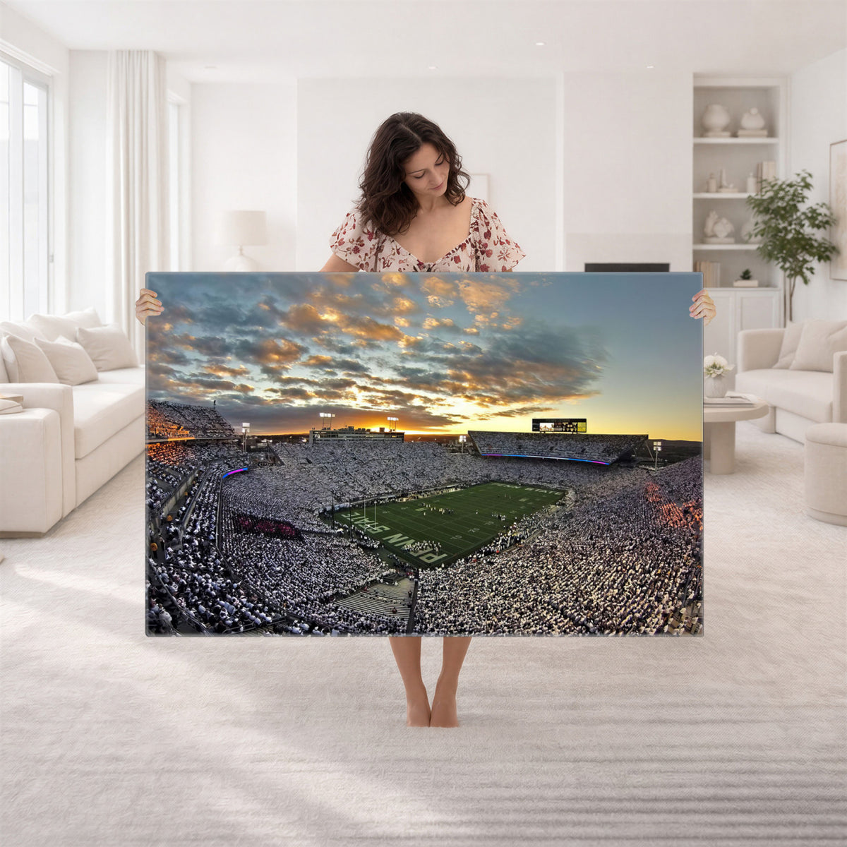 38807-MGV-CV-36X24 - Beaver Stadium Wall Art, Penn State Stadium Wall Art | Penn State Nittany Lions Football