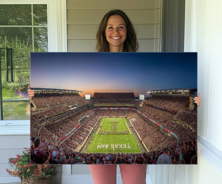 Kyle Field wall art print, framed and ready-to-hang.