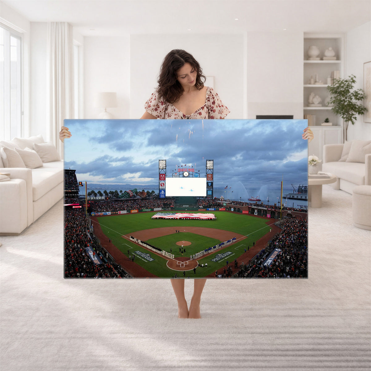 44631-MGV-CV-36X24 - Oracle Park San Francisco Giants Wall Art | Oracle Park Stadium Canvas Print