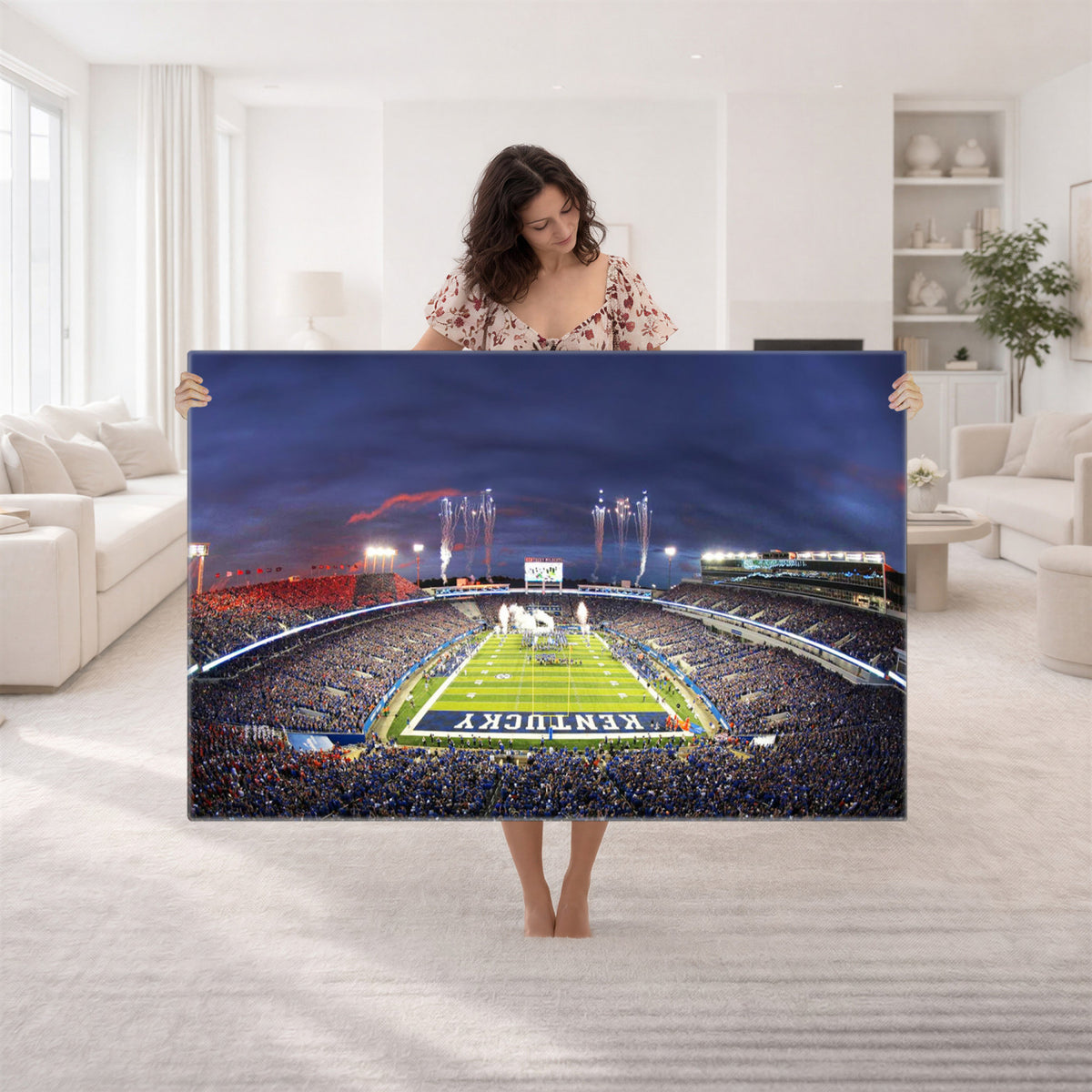 26008-MGV-CV-36X24 - Kroger Field Canvas Wall Art, Kentucky Stadium Wall Art