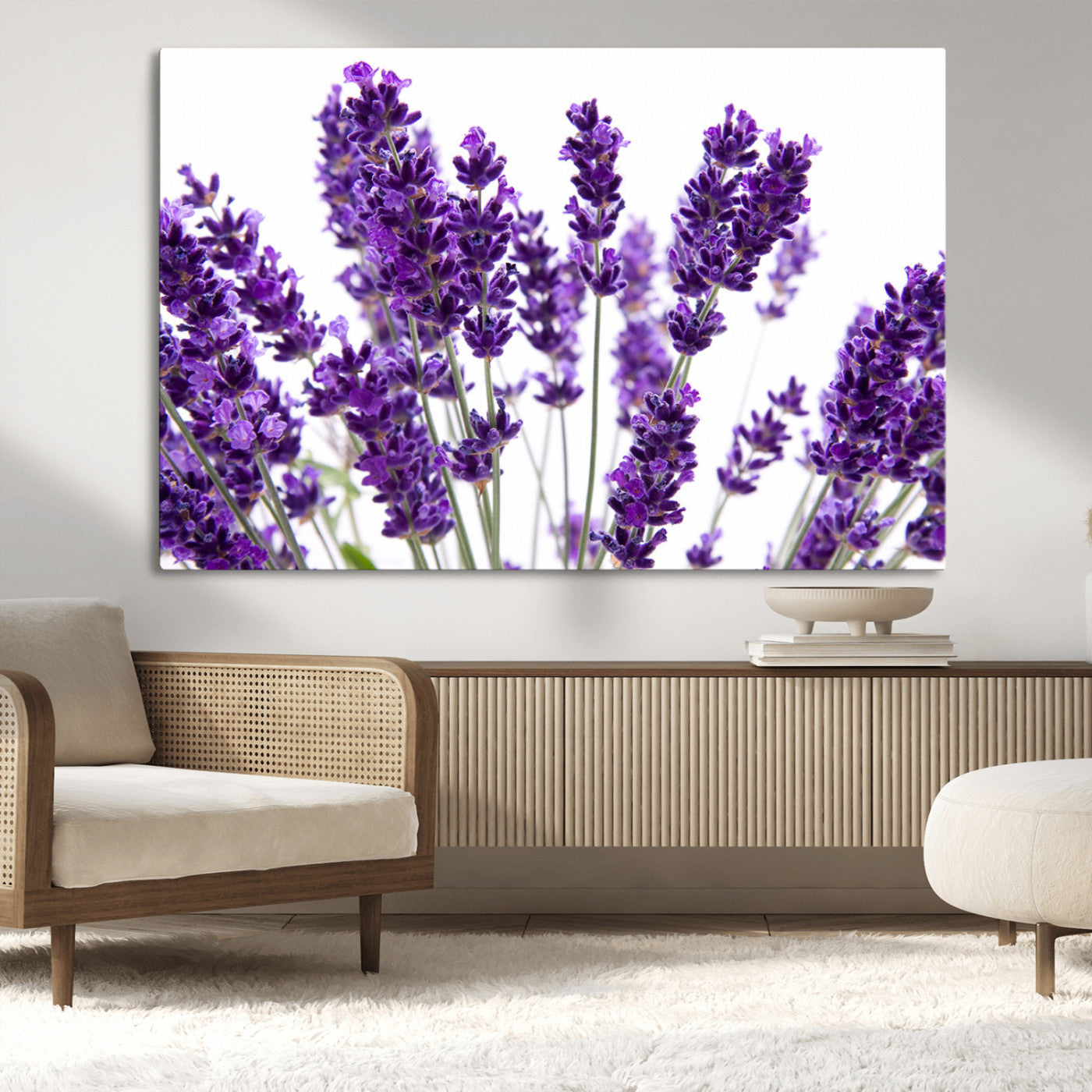 MGV-CV-36X24 - Lavender Flower Wall Art Canvas Print