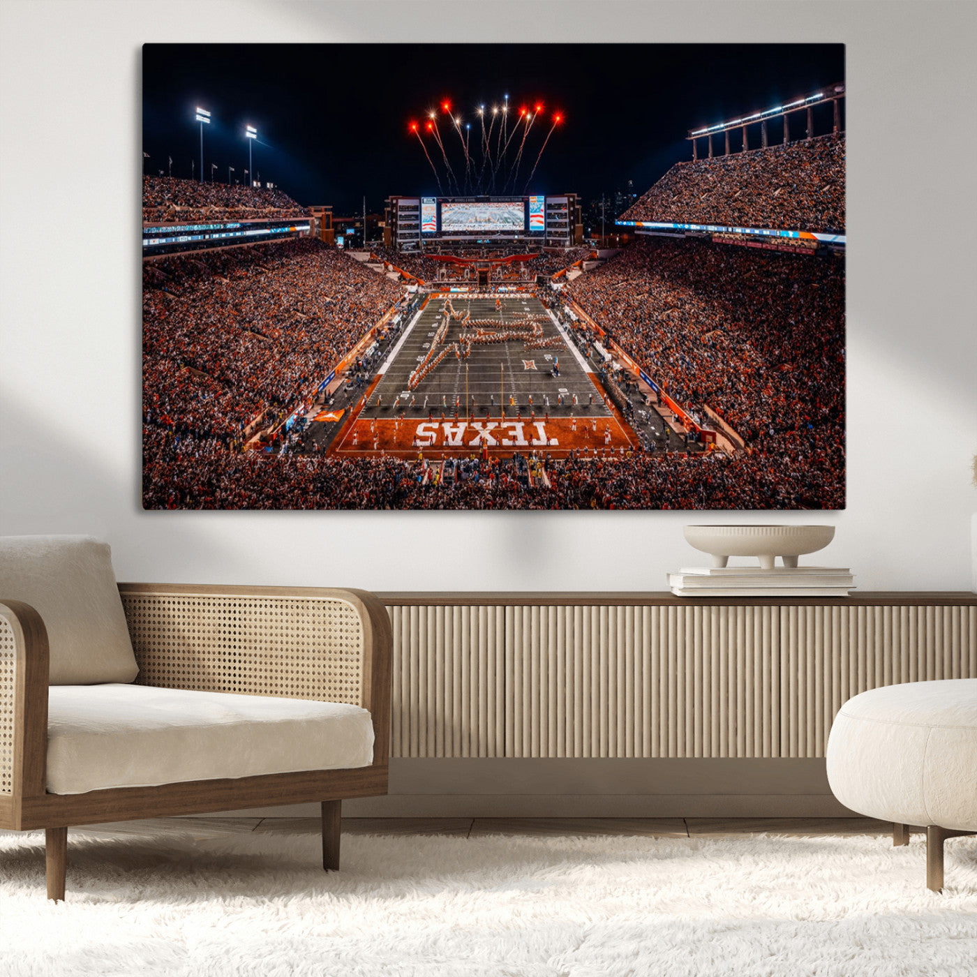 MGV-CV-36X24 - Texas Memorial Stadium Wall Art Canvas Print