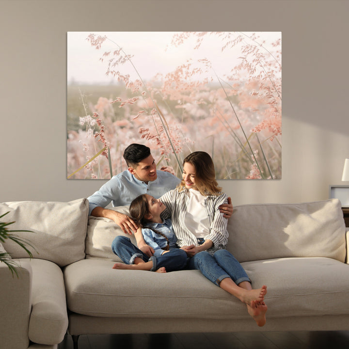 Pastel Grasses Wall Art Canvas Print