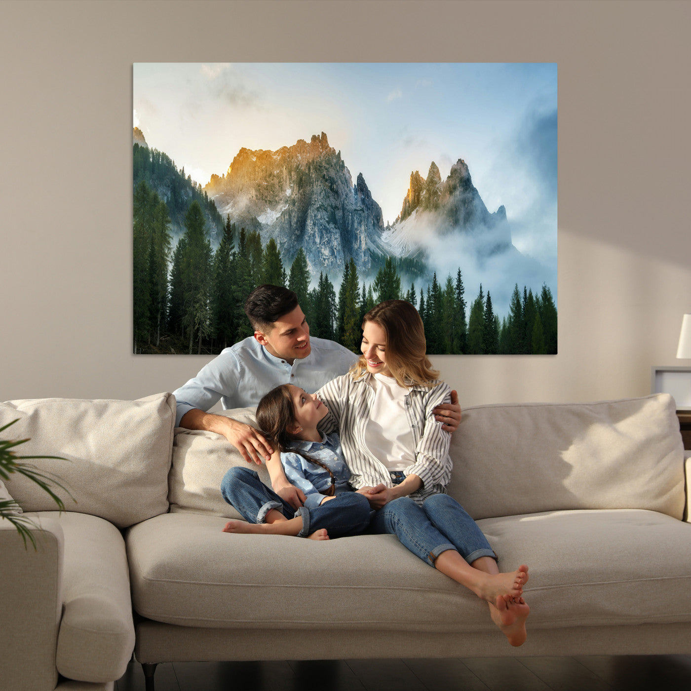 Wilderness Wall Art - Framed Nature Landscape Decor, Mountain Wall Art Canvas Print, Framed Nature Landscape Decor Art