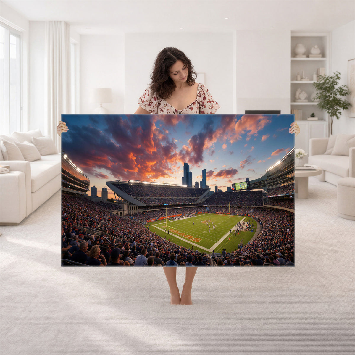 21104528-MGV-CV-36X24 - Stadium Wall Art Canvas Print