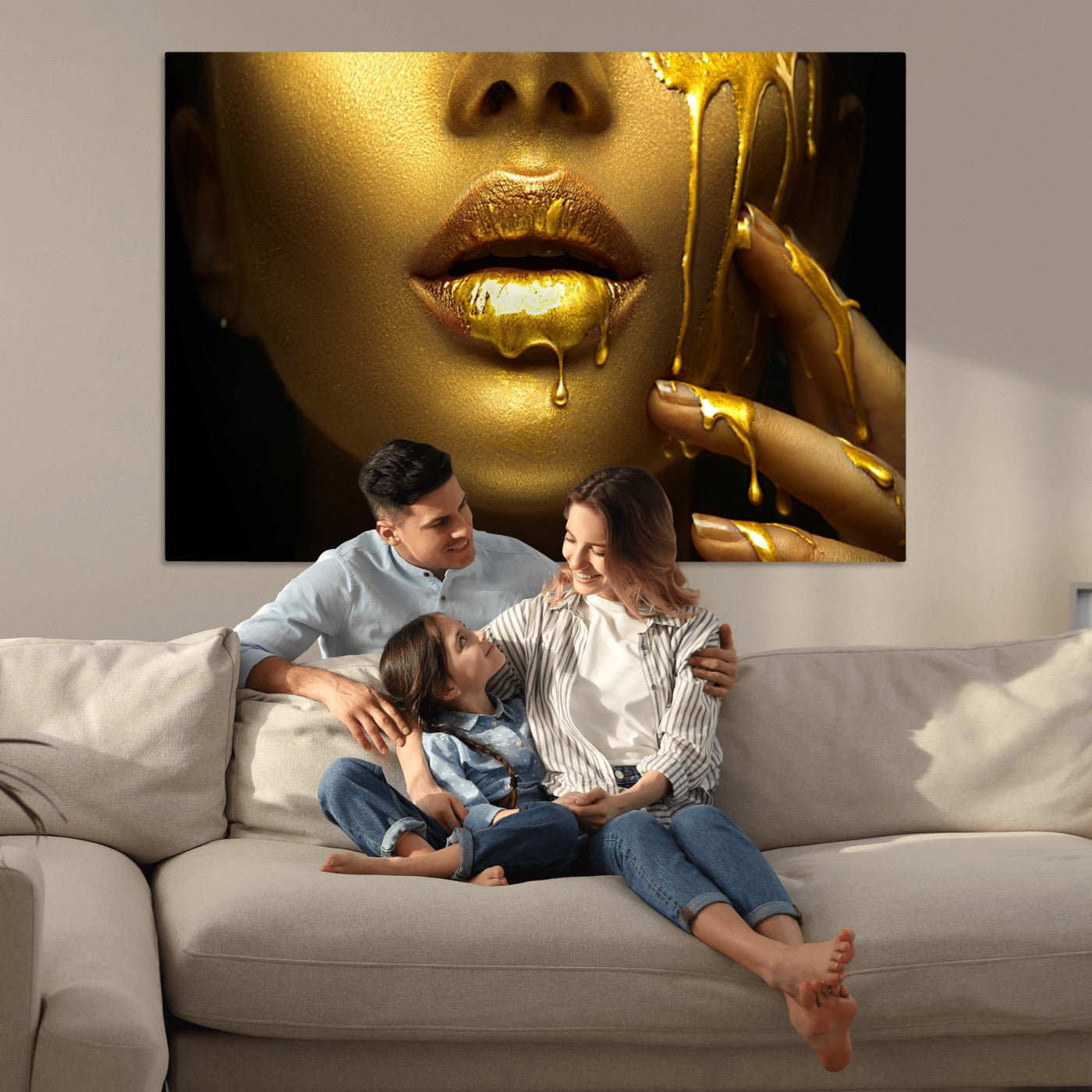 24252-MGV-CV-36X24-Gold and Women Wall Art Canvas Print