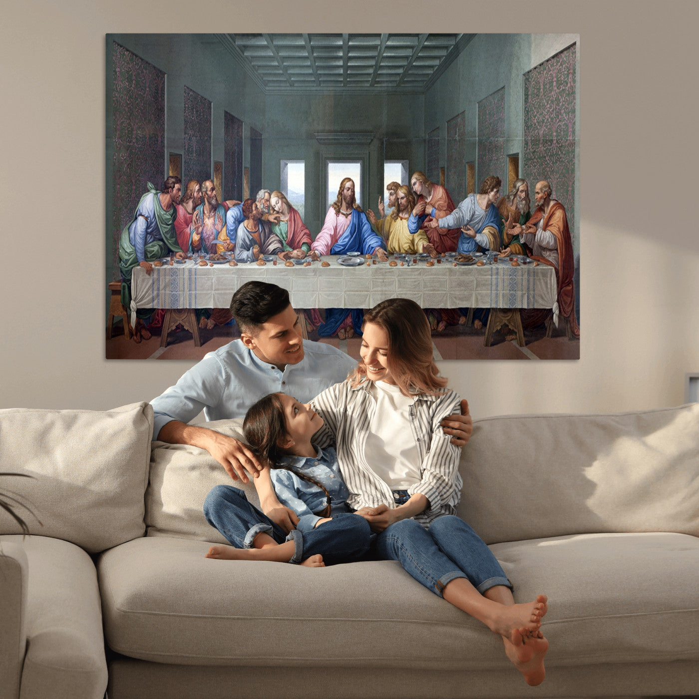 30401-MGV-CV-36X24-The Last Supper Multi Panel Canvas Wall Art