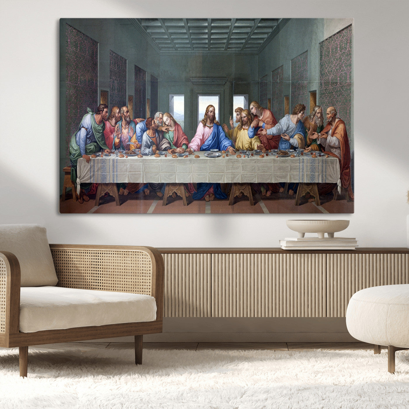 MGV-CV-36X24 - The Last Supper Multi Panel Canvas Wall Art
