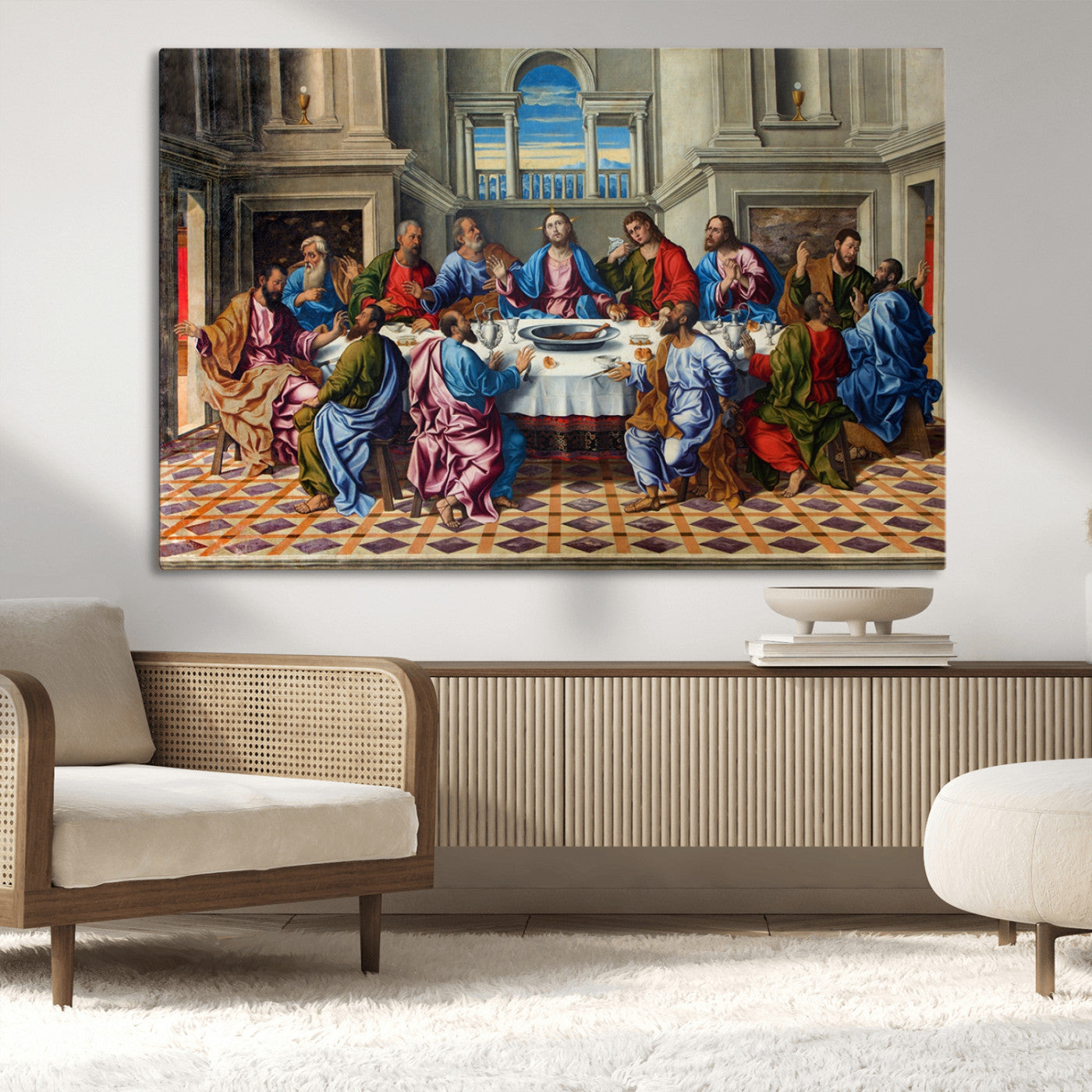 MGV-CV-36X24 - The Last Supper Multi Panel Canvas Wall Art