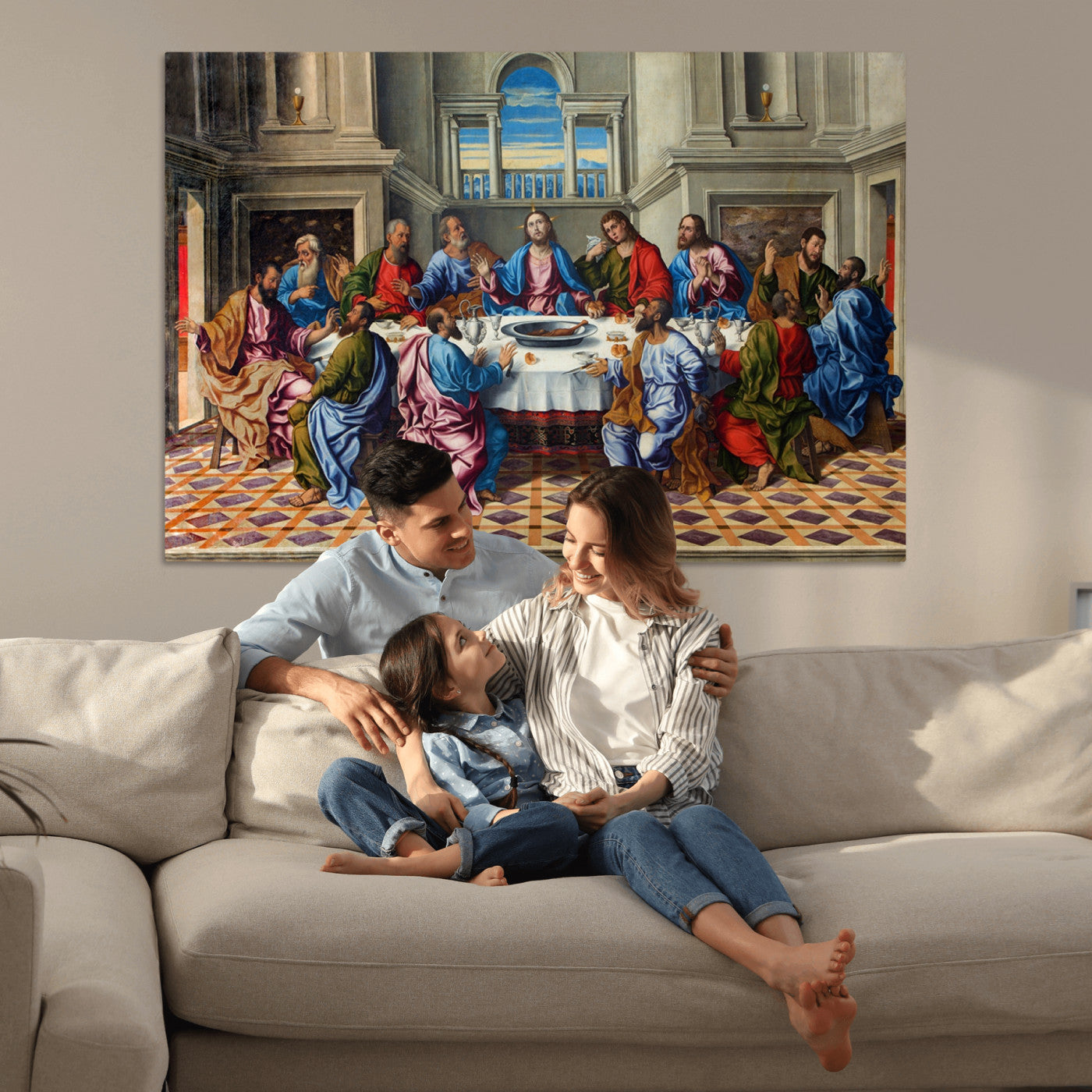 18691-MGV-CV-36X24-The Last Supper Multi Panel Canvas Wall Art