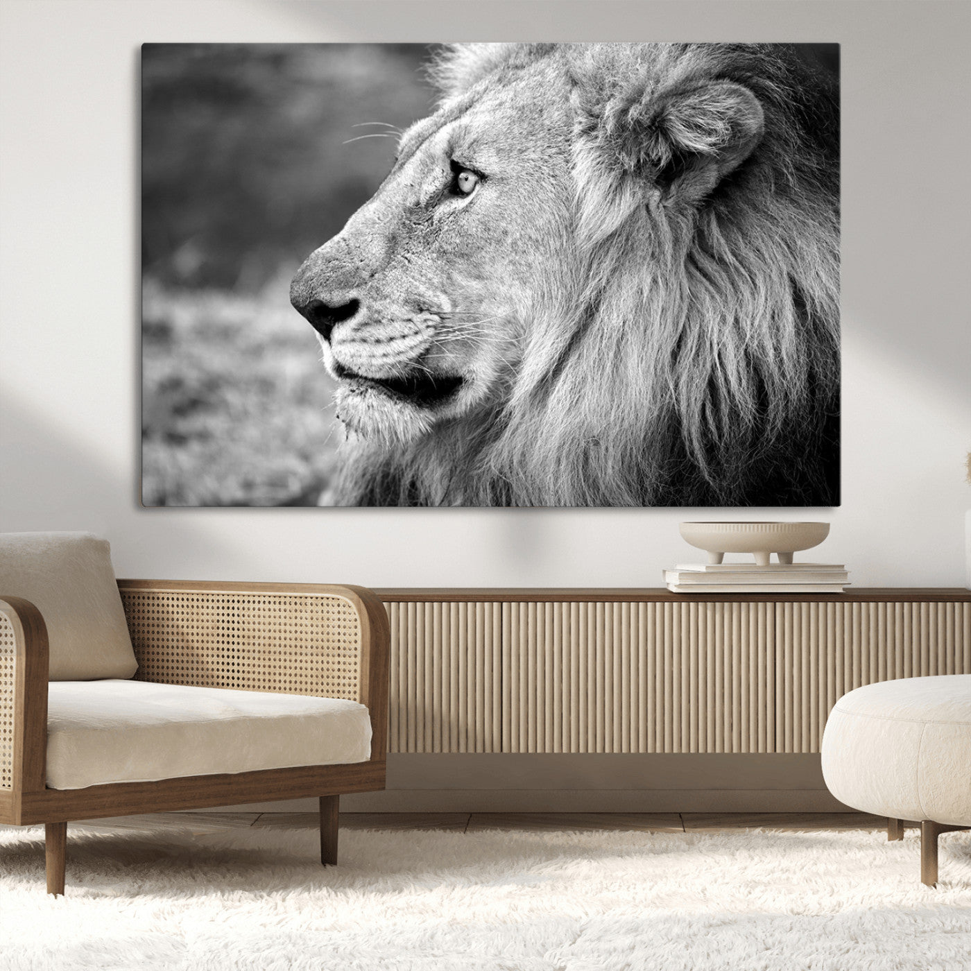 MGV-CV-36X24 - African Lion Wall Art Canvas Print