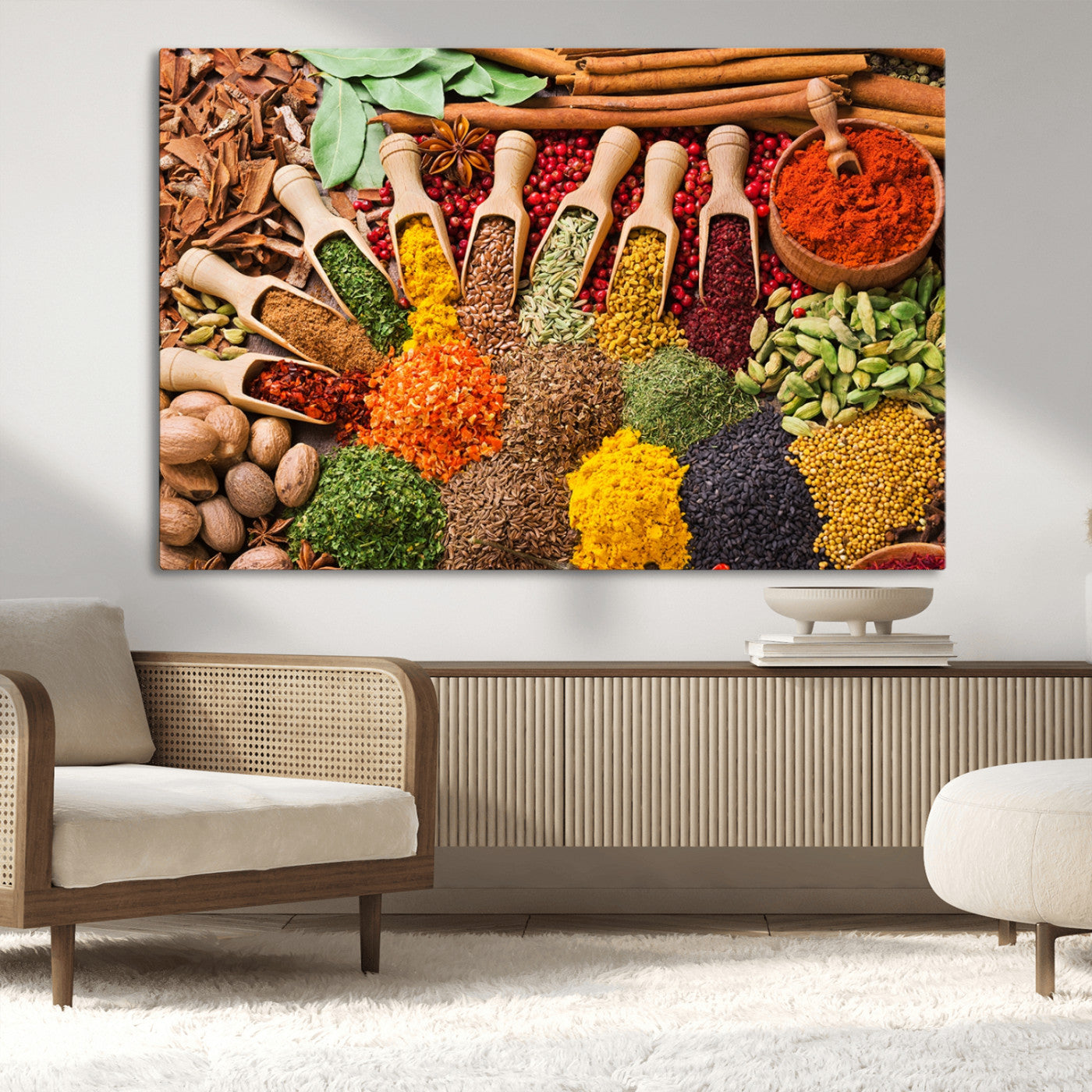 MGV-CV-36X24 - Spices Kitchen Wall Art Canvas Print