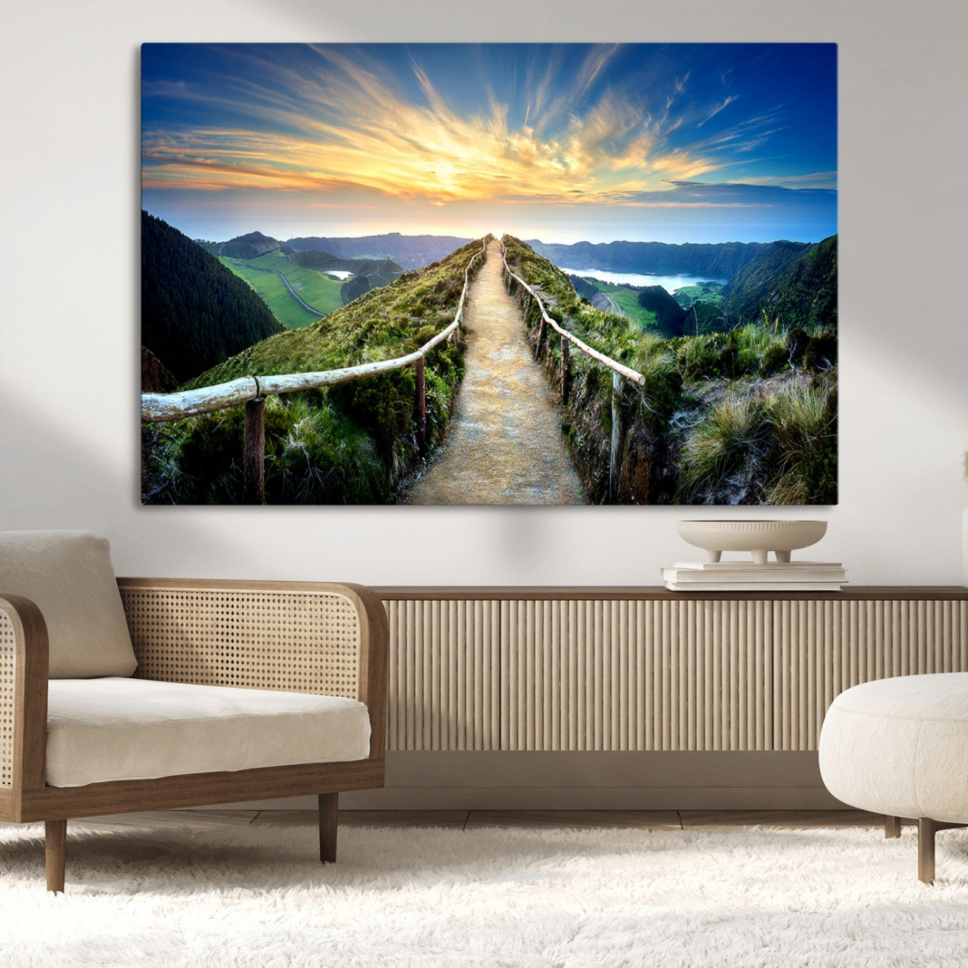 MGV-CV-36X24 - Mountain Landscape Wall Art Canvas Print
