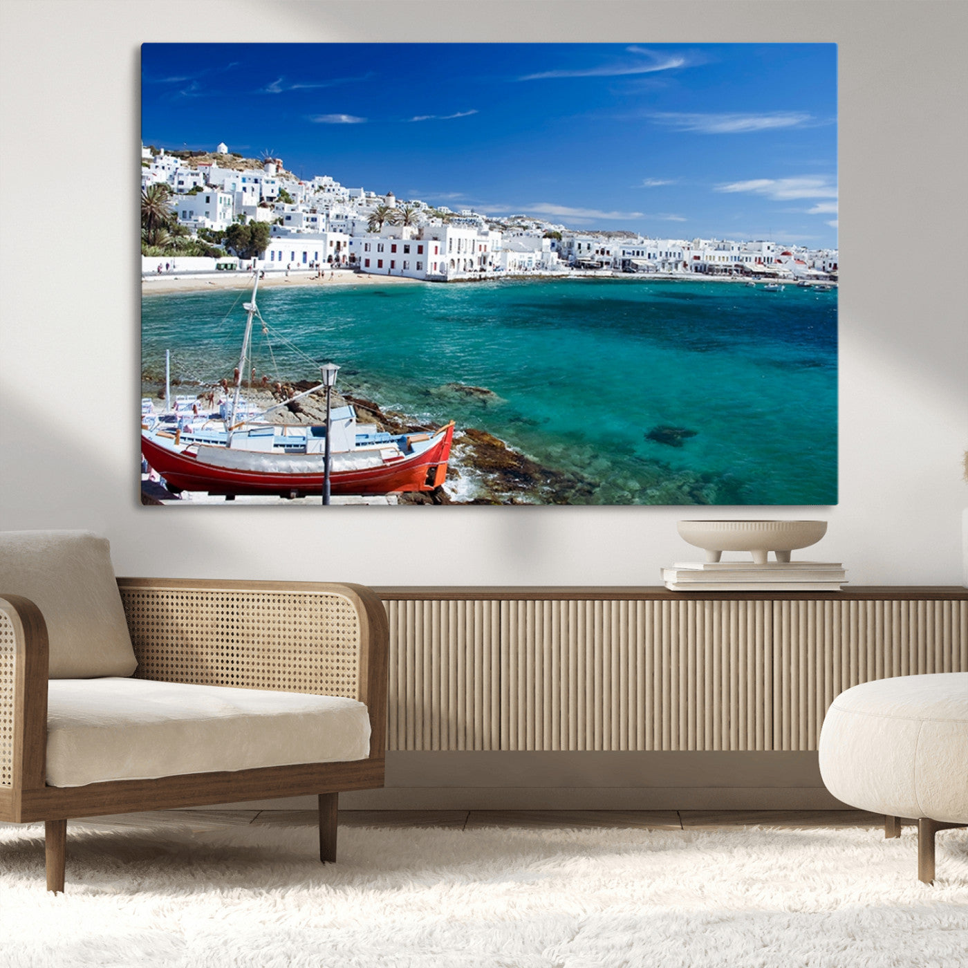 MGV-CV-36X24 - Santorini Wall Art Canvas Print