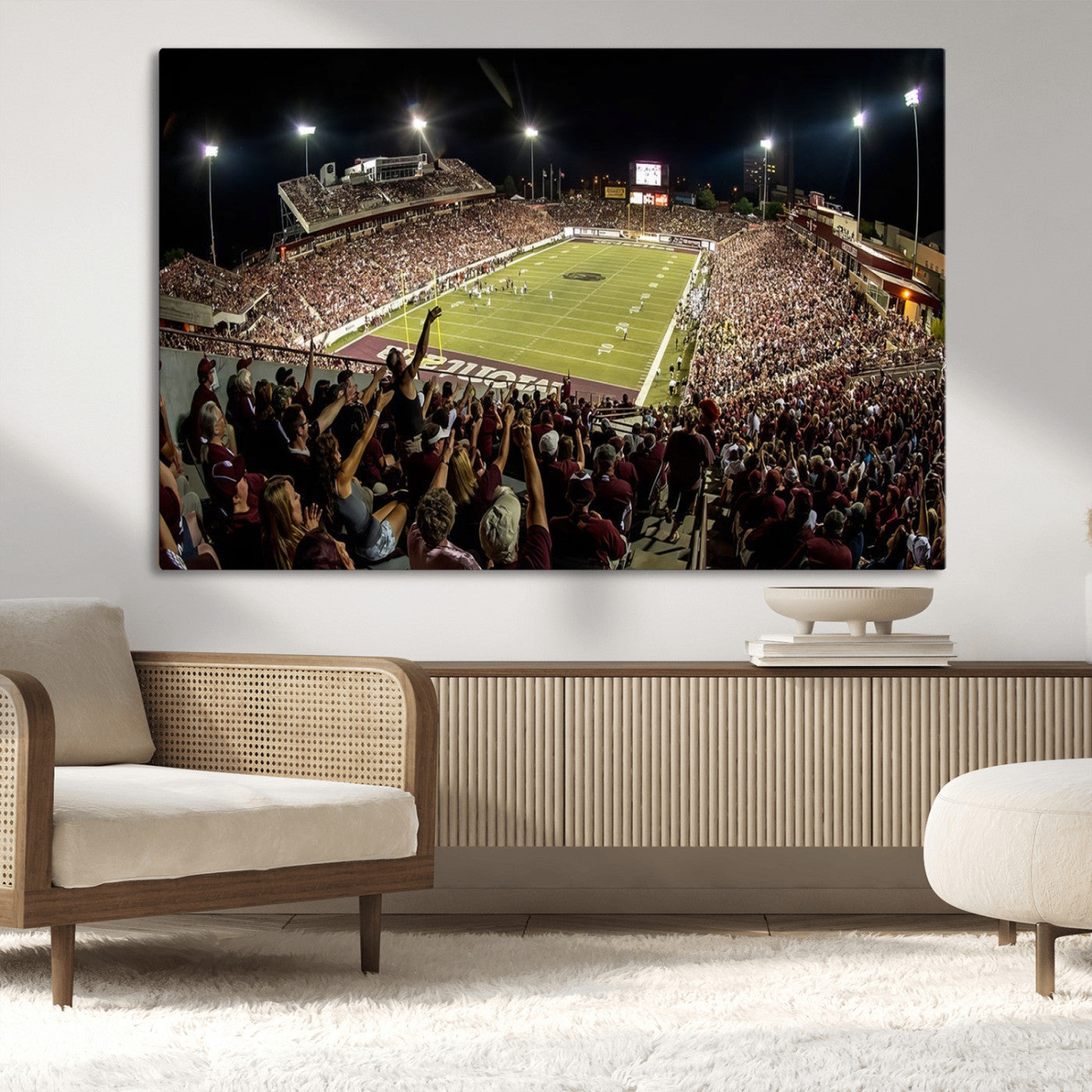 MGV-CV-36X24 - Washington-Grizzly Stadium Canvas Print, American Football Wall Art Canvas Print, Stadium Sport Wall