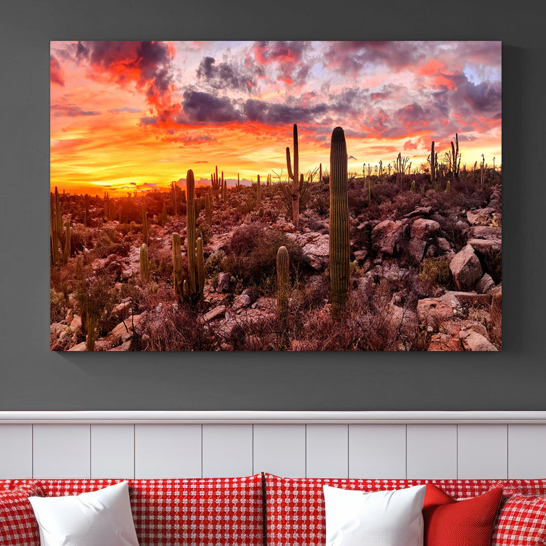 Arizona Desert Print, Western Cowboy Wall Art Print