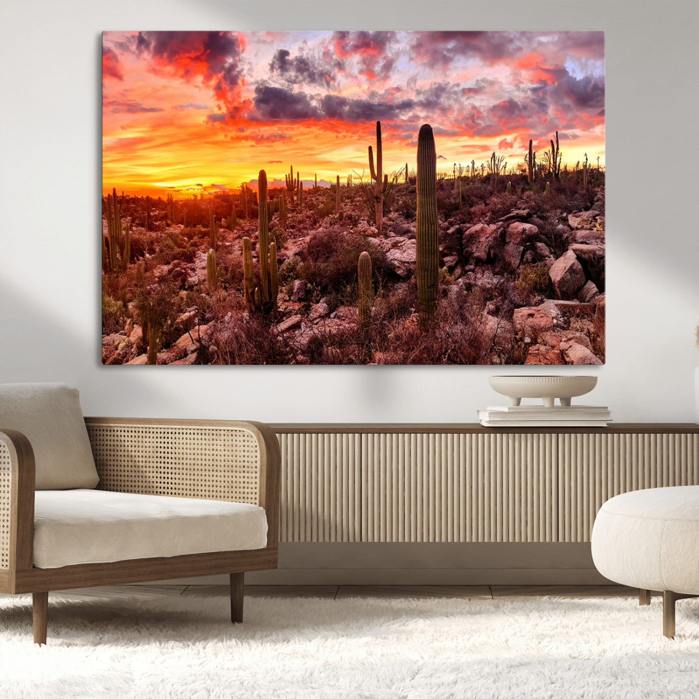 MGV-CV-36X24 - Arizona Desert Print, Western Cowboy Wall Art Print
