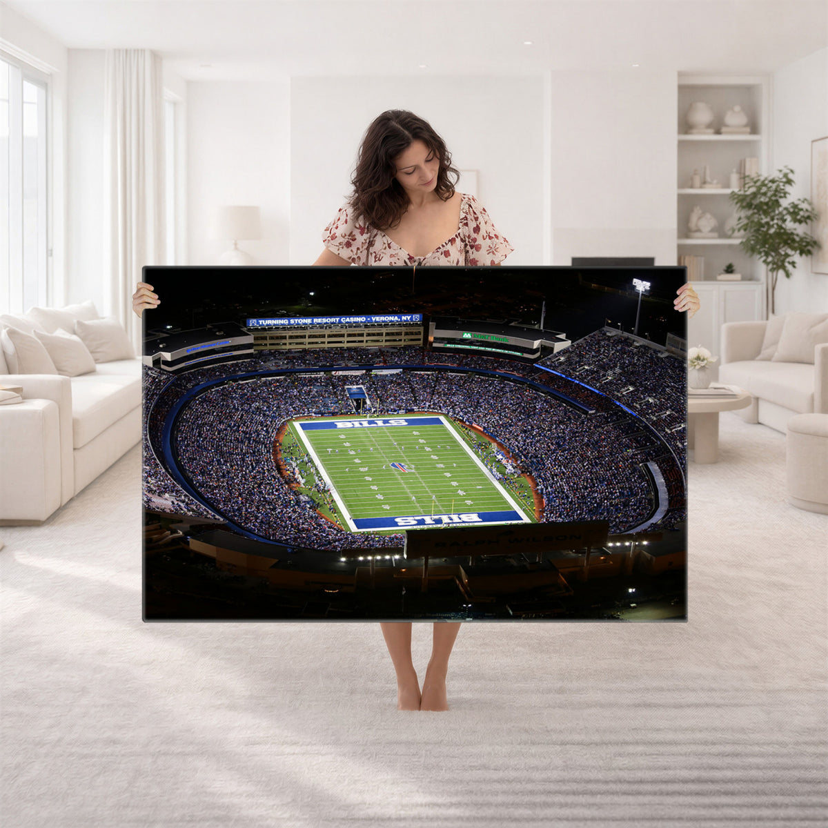 19030-MGV-CV-36X24 - Buffalo Bills NFL Football Team Print, Highmark Stadium