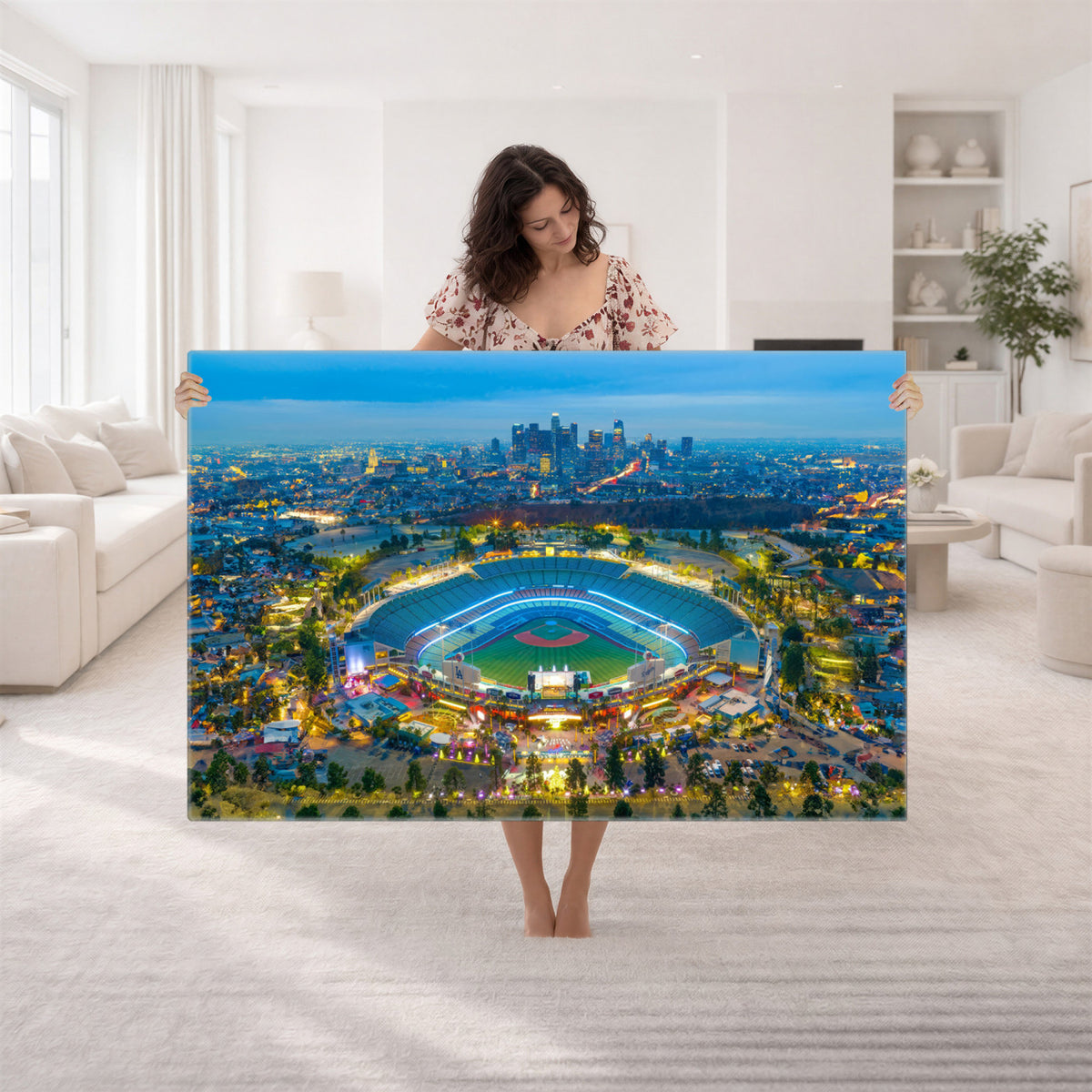 78144-MGV-CV-36X24 - Los Angeles Dodgers Wall Art Canvas, Dodger Stadium Wall Art