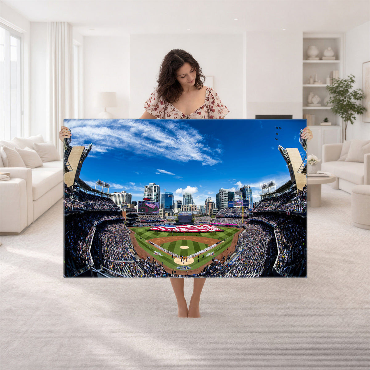 52297-MGV-CV-36X24 - San Diego Padres Baseball Team Print, Petco Park Stadium