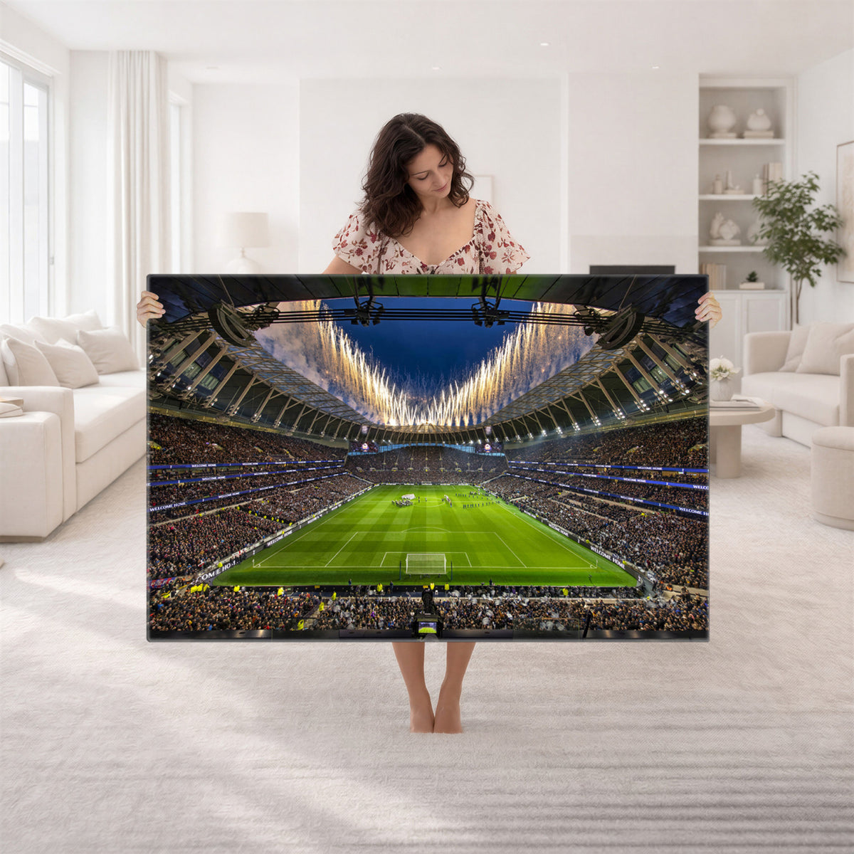 40157-MGV-CV-36X24 - Tottenham Hotspur Football Team Print, London Tottenham Hotspur Stadium Wall Art