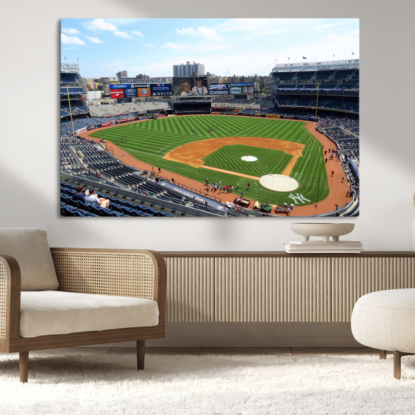 MGV-CV-36X24 - Buffalo Bills Stadium Wall Art - Buffalo Bills Decor- NFL Fans Gift, Perfect Sports Decor for Living