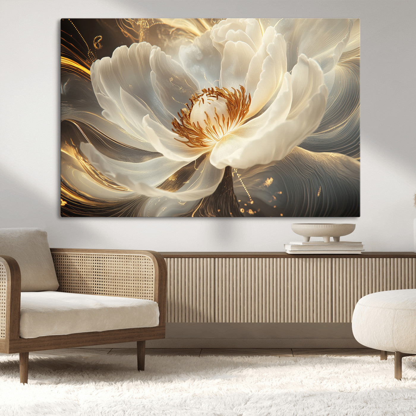 MGV-CV-36X24 - Abstract Floral Wall Art Canvas Print