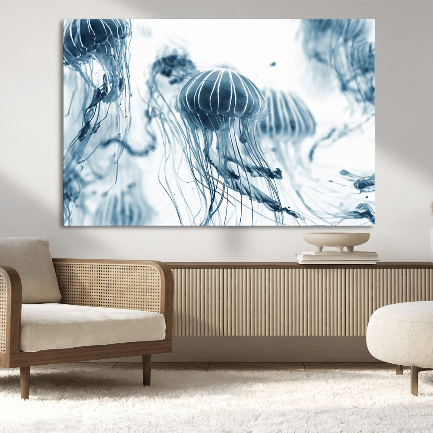 MGV-CV-36X24 - Abstract Jellyfish Canvas Print Wall Art