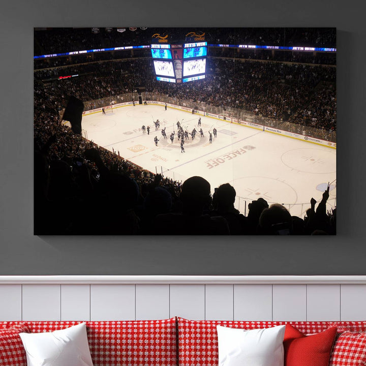 Canada Life Centre Wall Art | Winnipeg Jets Hockey Team Print | Canvas Print | Ready to Hang | Winnipeg Wall Decor