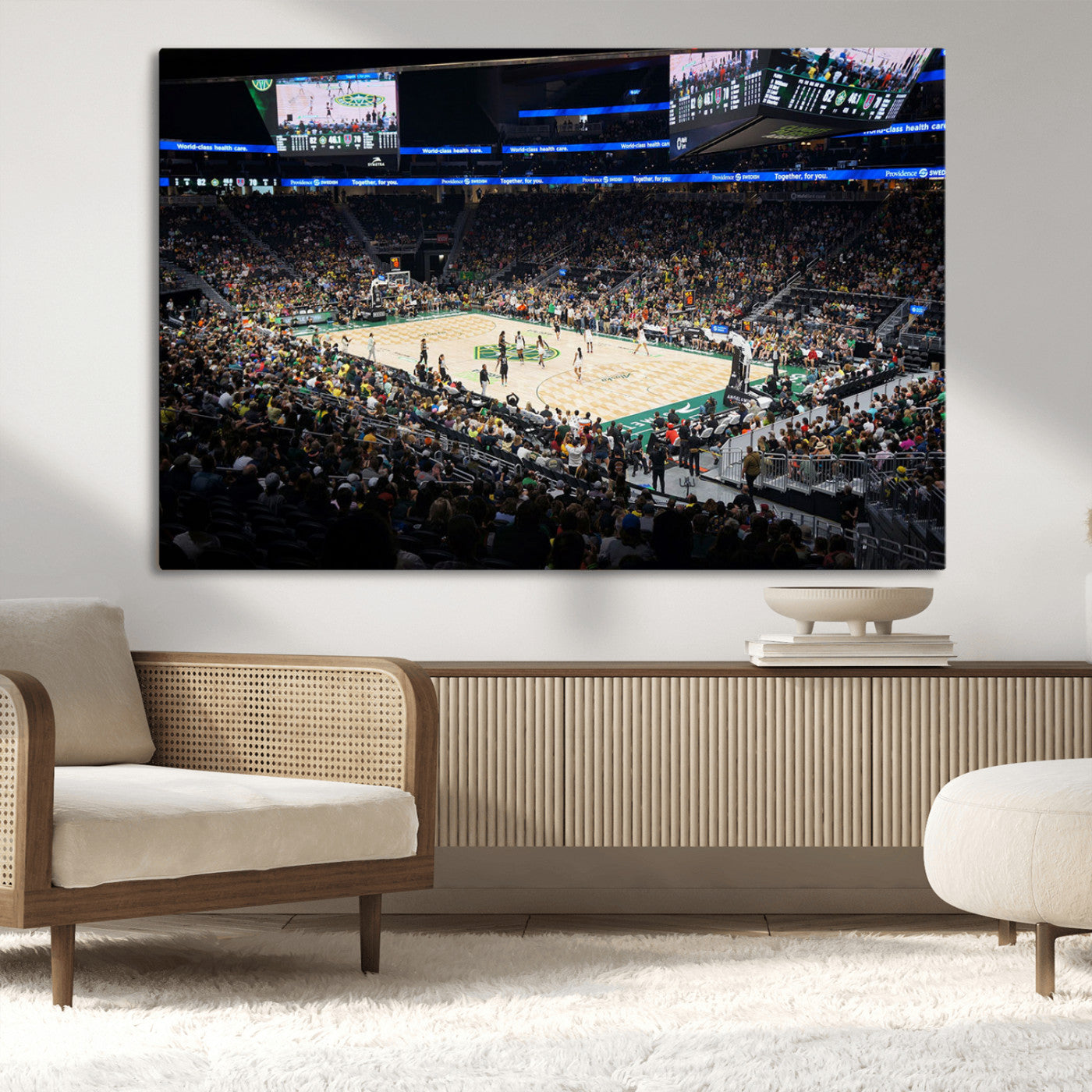 MGV-CV-36X24 - Climate Pledge Arena | Washington Seattle Kraken Hockey Stadium Wall Art | Canvas Print | Ready to