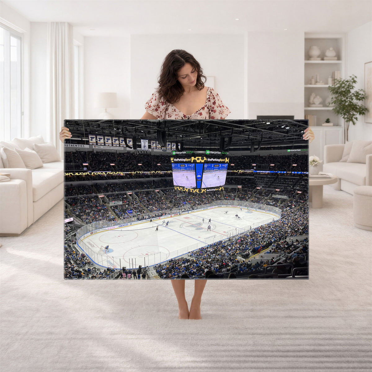 75222-MGV-CV-36X24 - Enterprise Center Missouri St. Louis Blues Hockey Stadium