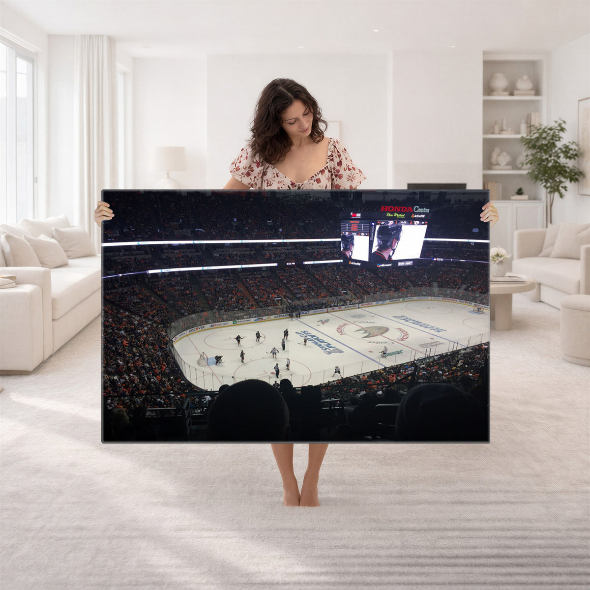 24634-MGV-CV-36X24 - Honda Center California Anaheim Ducks Hockey Stadium Wall Art