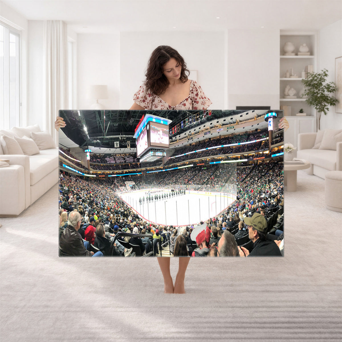 44414-MGV-CV-36X24 - Xcel Energy Center St Paul Minnesota Wild Ice Hockey Stadium